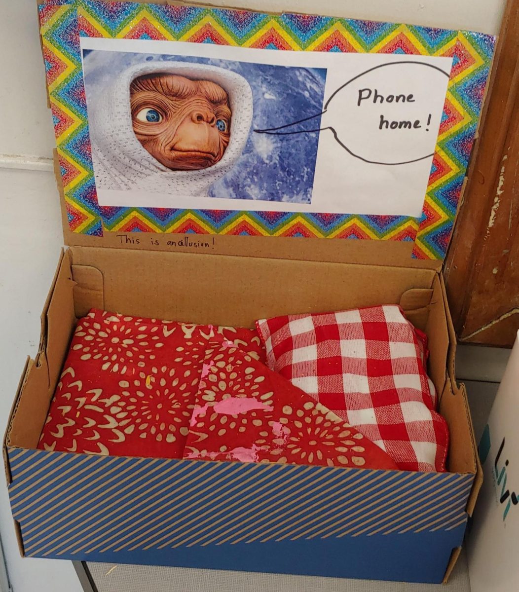 Ms. Kufner’s cell phone “bed” designed after E.T. the Extra Terrestrial