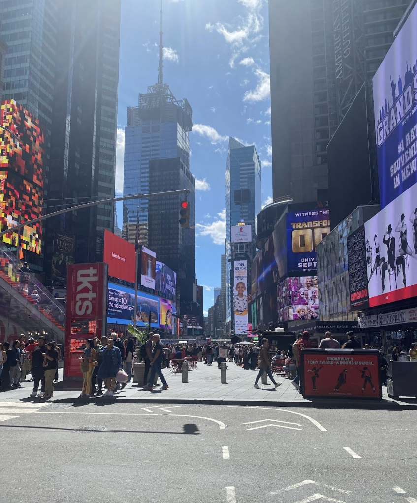 Busy Broadway in New York City