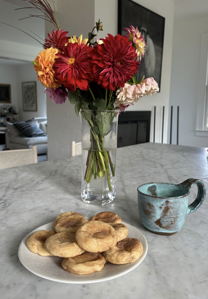 Snickerdoodle cookies on a plate, ready to be enjoyed