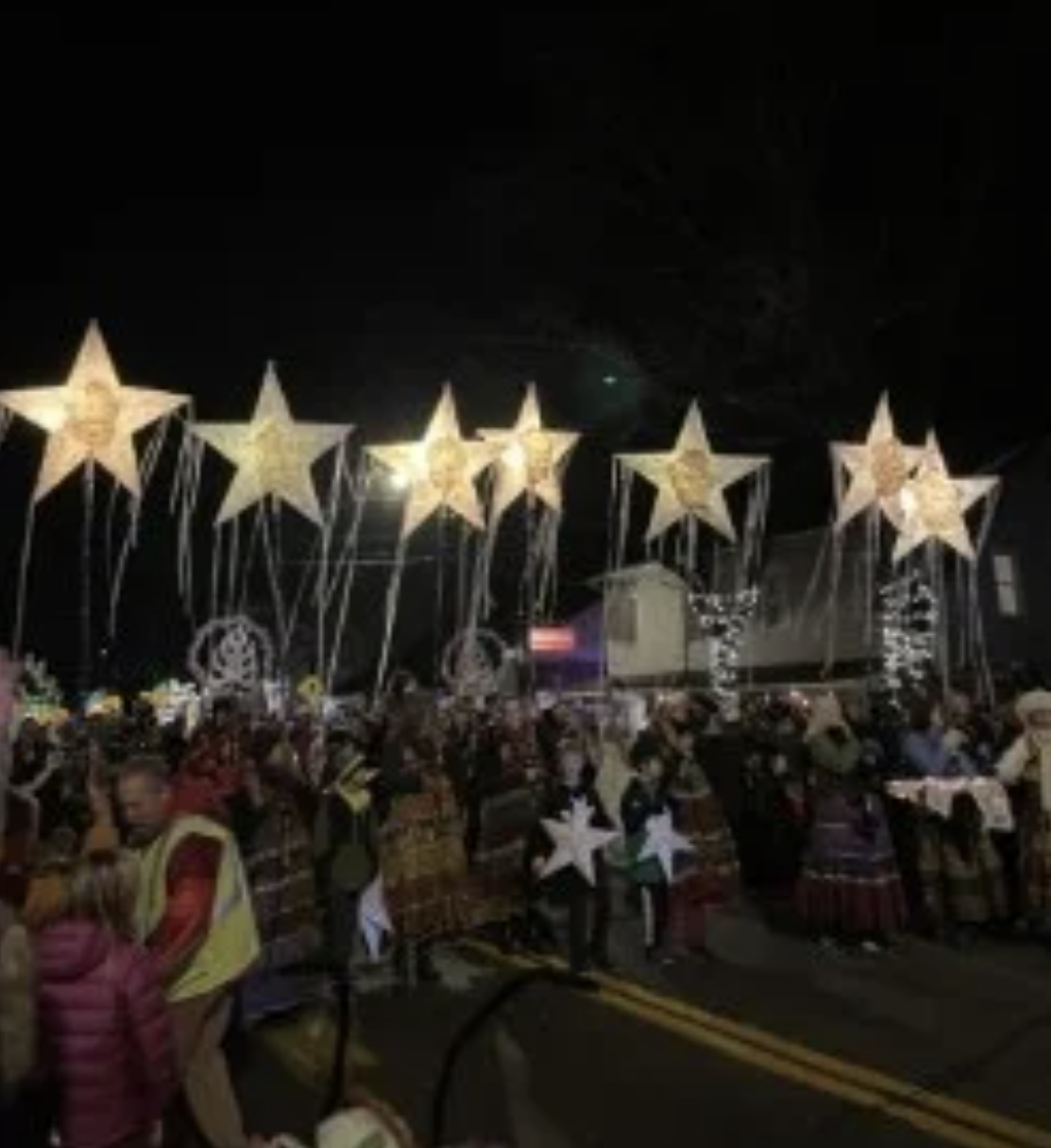 Stars are the traditional symbol and historically opened the parade