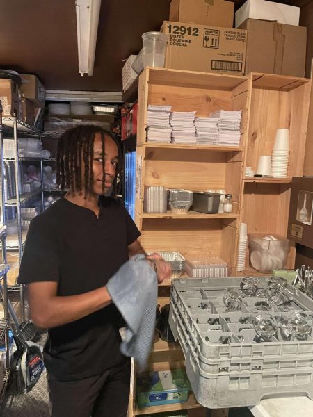 11th Grader Quin Gideon says working a job while being a three sports athlete has been very rewarding, "I am more aware, organized, and precise about things now than I ever was."
