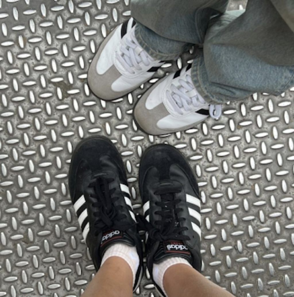 RHS students sporting the stylish Adidas Sambas.
