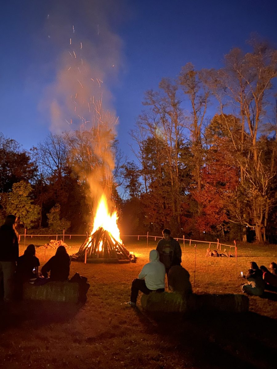 10/18/24- Rhinebeck’s annual Homecoming bonfire lit up the evening as the community gathered to celebrate school spirit and tradition.