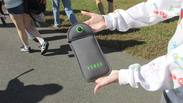 Yondr pouches provided by the school in response to the phone ban this year.