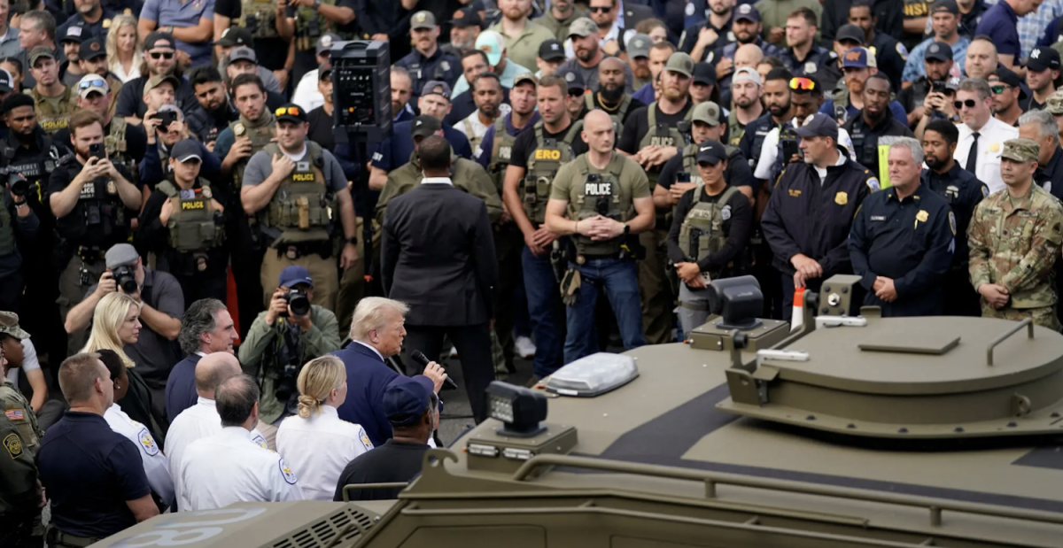 Source: New York Times (October 1st) - President Trump addressing National Guard members after declaring a crime emergency in Washington, D.C.