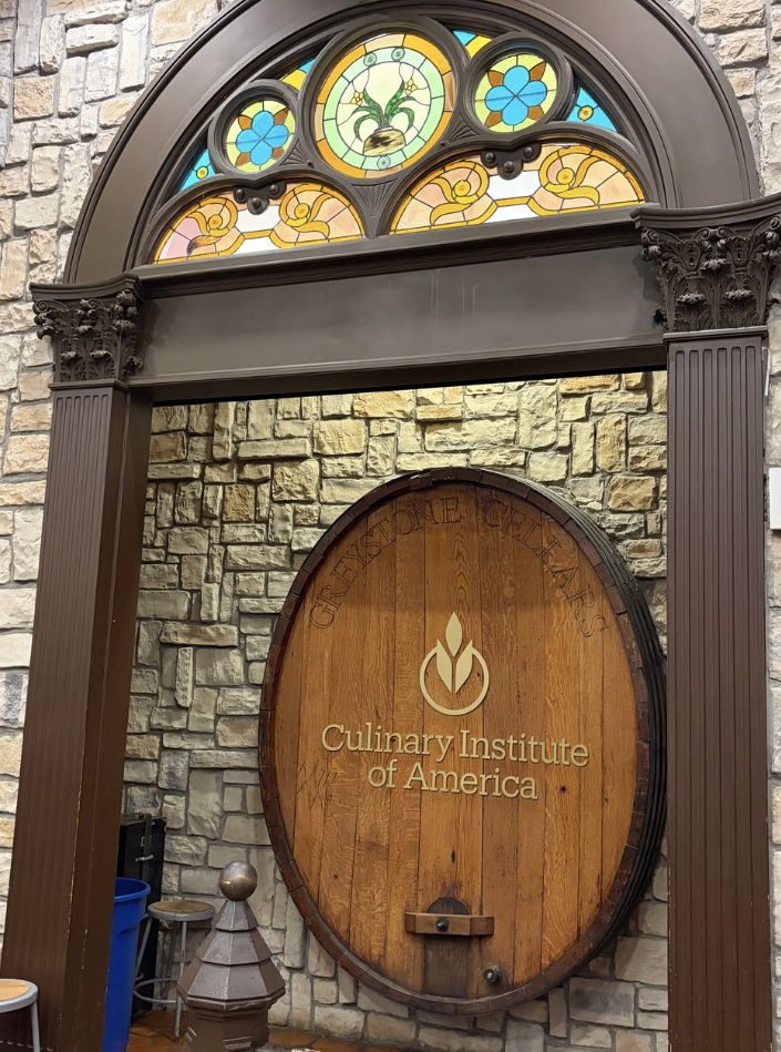 Wine keg in the Culinary’s wine tasting classroom 